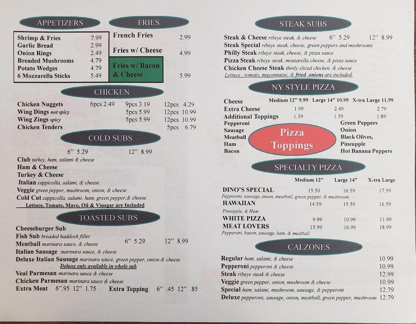 Dino's Pizza